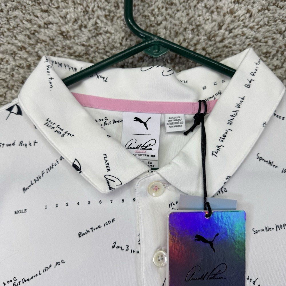 NEW Puma Polo Shirt Men XL Arnold Palmer Cloudspun Scorecard Golf Performance - Picture 3 of 16